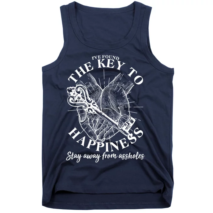 Funny Vintage The Key to Happiness Tank Top