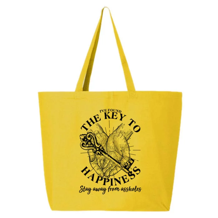 Funny Vintage The Key to Happiness 25L Jumbo Tote