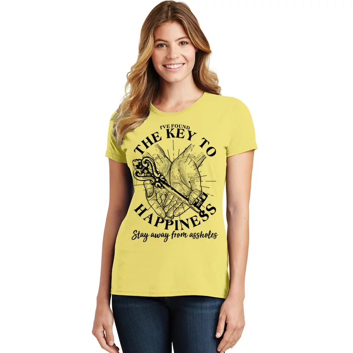 Funny Vintage The Key to Happiness Women's T-Shirt