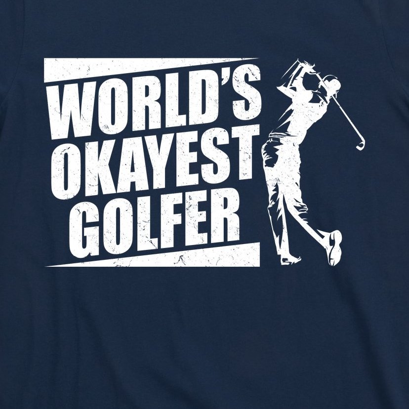 Funny Vintage World's Okayest Golfer T-Shirt