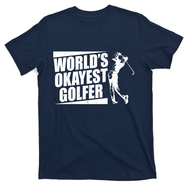 Funny Vintage World's Okayest Golfer T-Shirt