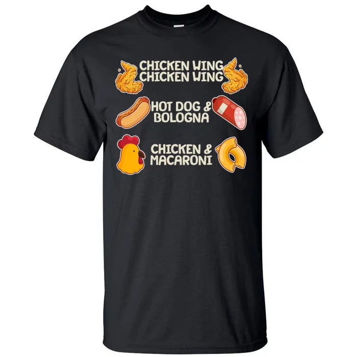 Funny Viral Chicken Wing Song Meme Tall T-Shirt