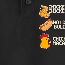 Funny Viral Chicken Wing Song Meme Dry Zone Grid Performance Polo