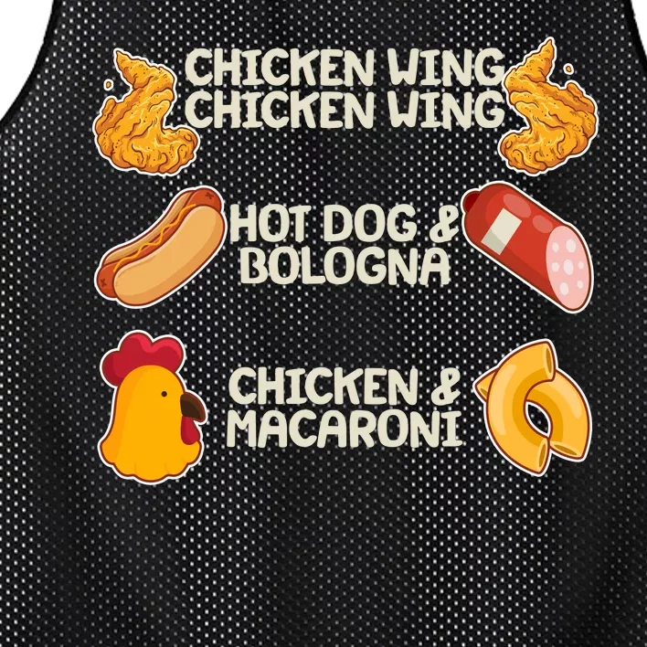 Funny Viral Chicken Wing Song Meme Mesh Reversible Basketball Jersey Tank