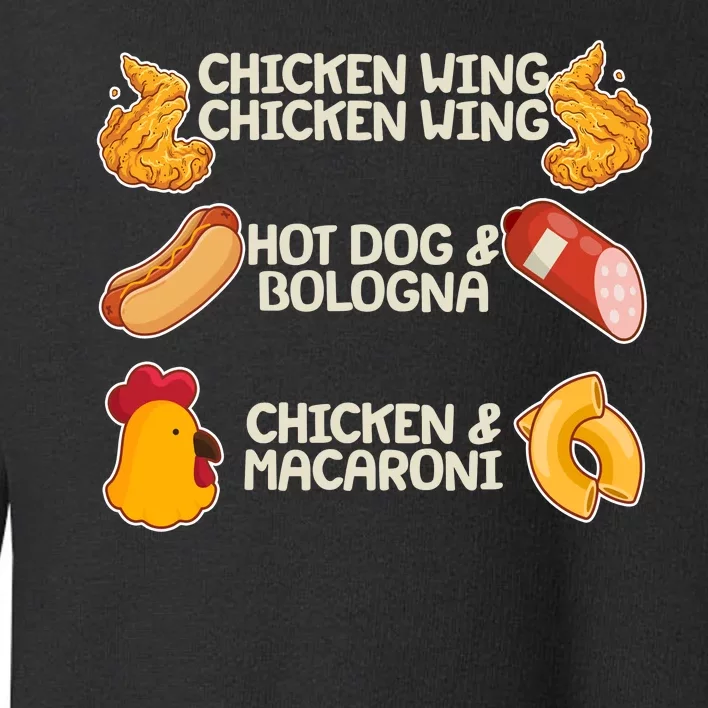 Funny Viral Chicken Wing Song Meme Toddler Sweatshirt