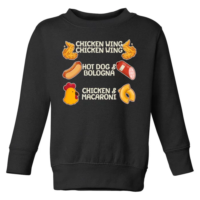 Funny Viral Chicken Wing Song Meme Toddler Sweatshirt