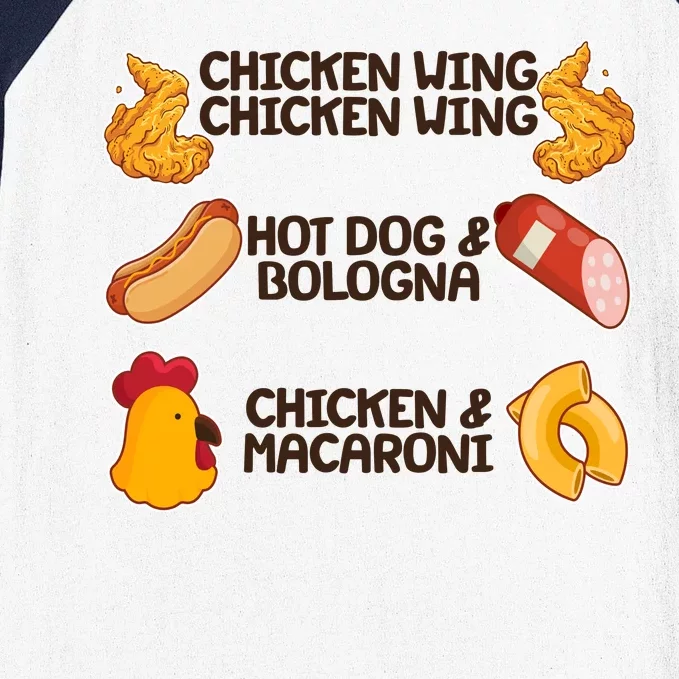 Funny Viral Chicken Wing Song Meme Baseball Sleeve Shirt