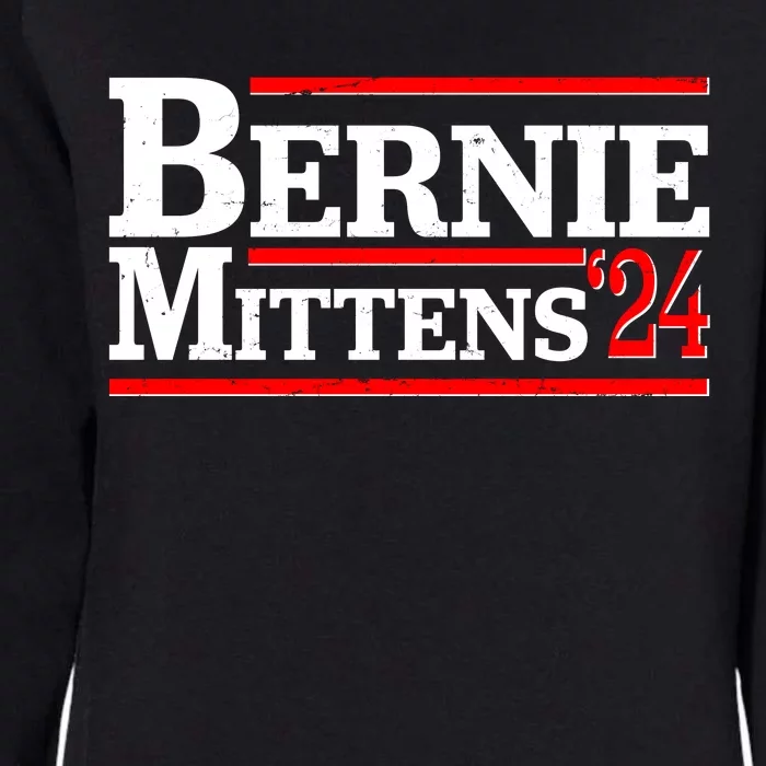 Funny Vote Bernie & Mittens 2024 Logo Womens California Wash Sweatshirt