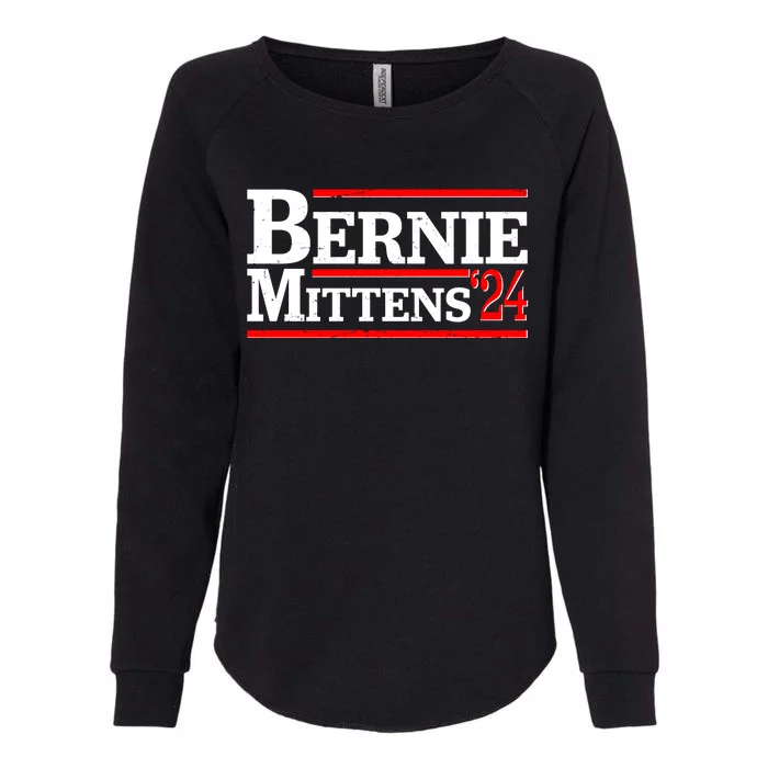 Funny Vote Bernie & Mittens 2024 Logo Womens California Wash Sweatshirt