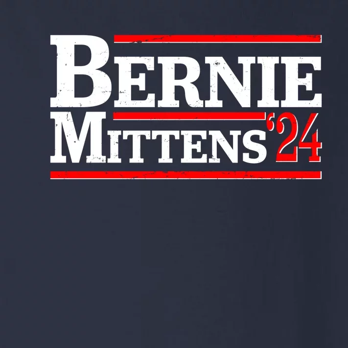 Funny Vote Bernie & Mittens 2024 Logo Toddler Long Sleeve Shirt