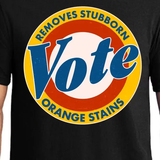 Funny VOTE Removes Stubborn Orange Stains Pajama Set