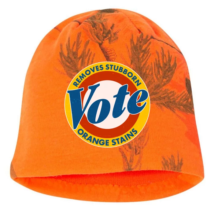 Funny VOTE Removes Stubborn Orange Stains Kati - Camo Knit Beanie