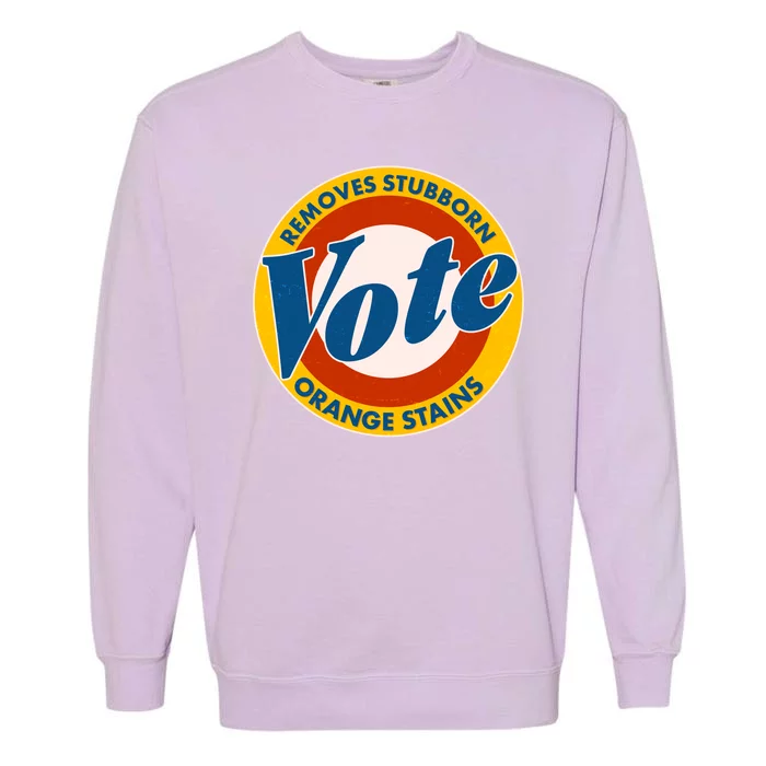 Funny VOTE Removes Stubborn Orange Stains Garment-Dyed Sweatshirt