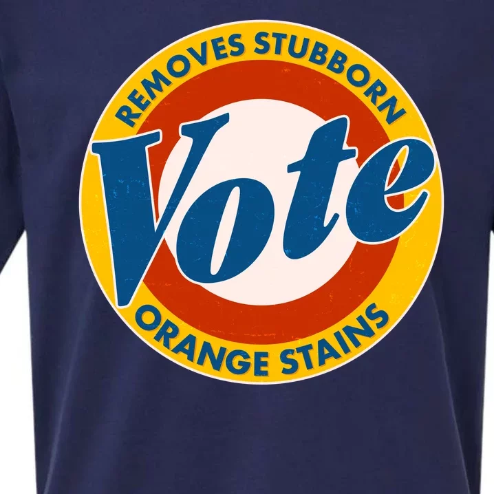 Funny VOTE Removes Stubborn Orange Stains Sueded Cloud Jersey T-Shirt