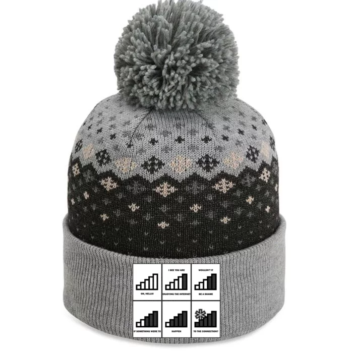 Funny WiFi The Baniff Cuffed Pom Beanie