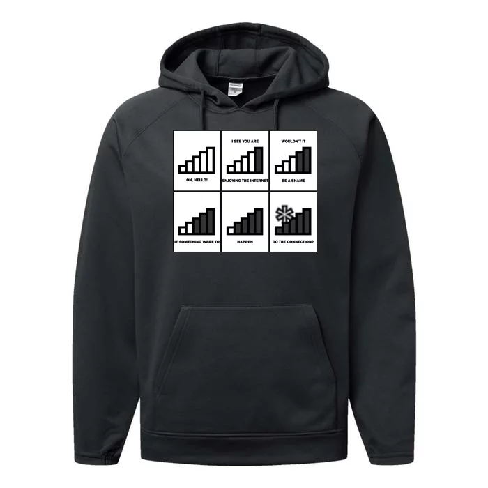 Funny WiFi Performance Fleece Hoodie