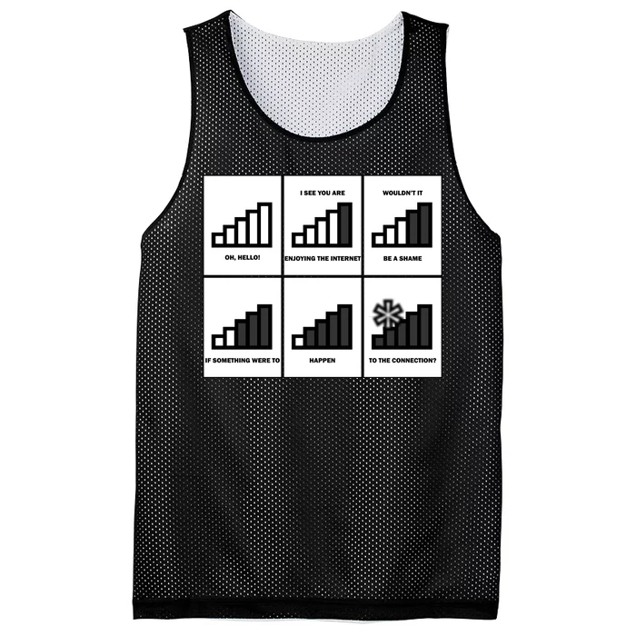 Funny WiFi Mesh Reversible Basketball Jersey Tank