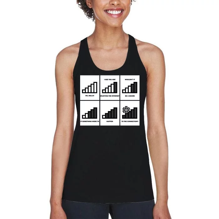 Funny WiFi Women's Racerback Tank