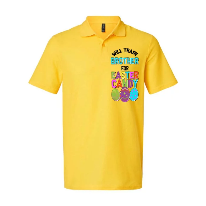 Funny Will Trade Brother For Easter Candy Softstyle Adult Sport Polo