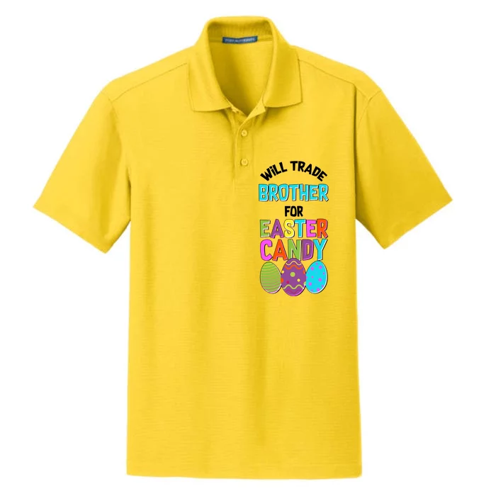 Funny Will Trade Brother For Easter Candy Dry Zone Grid Performance Polo