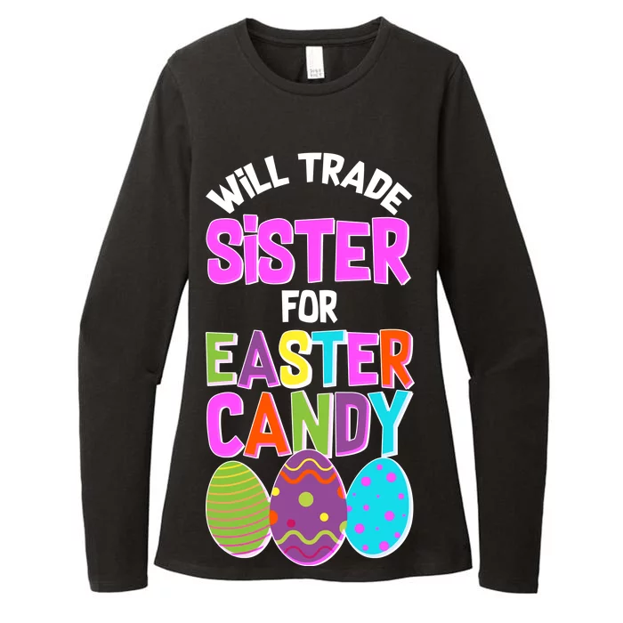 Funny Will Trade Sister For Easter Candy Womens CVC Long Sleeve Shirt