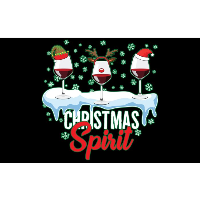 Funny Wine Christmas Spirit Bumper Sticker