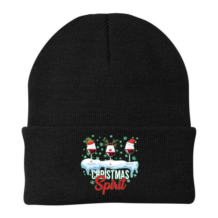 Funny Wine Christmas Spirit Knit Cap Winter Beanie