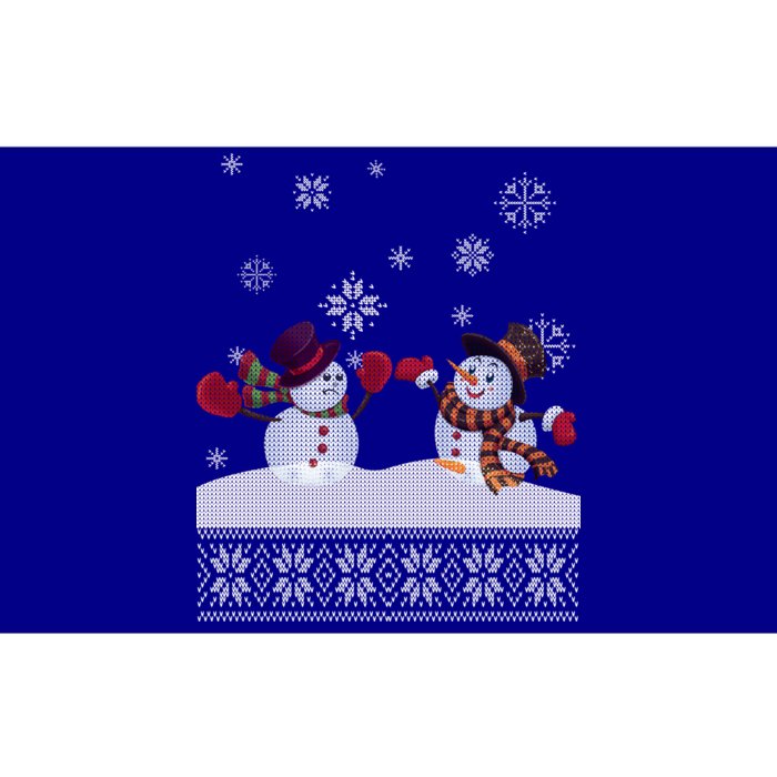 Funny Winter Snowman Ugly Christmas Bumper Sticker