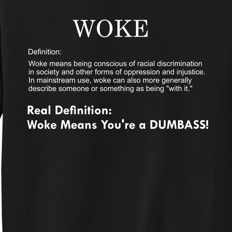 Funny Woke Real Definition Sweatshirt