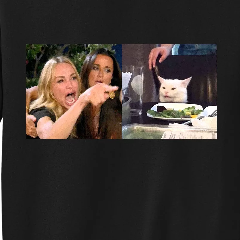 Funny Woman Yelling At Cat Meme Sweatshirt | TeeShirtPalace