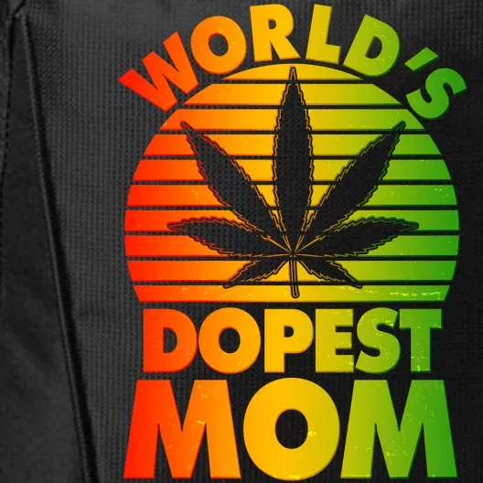 Funny World's Dopest Mom City Backpack