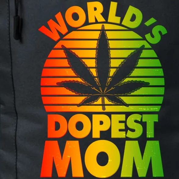 Funny World's Dopest Mom Daily Commute Backpack