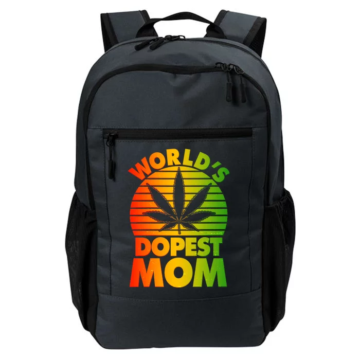 Funny World's Dopest Mom Daily Commute Backpack