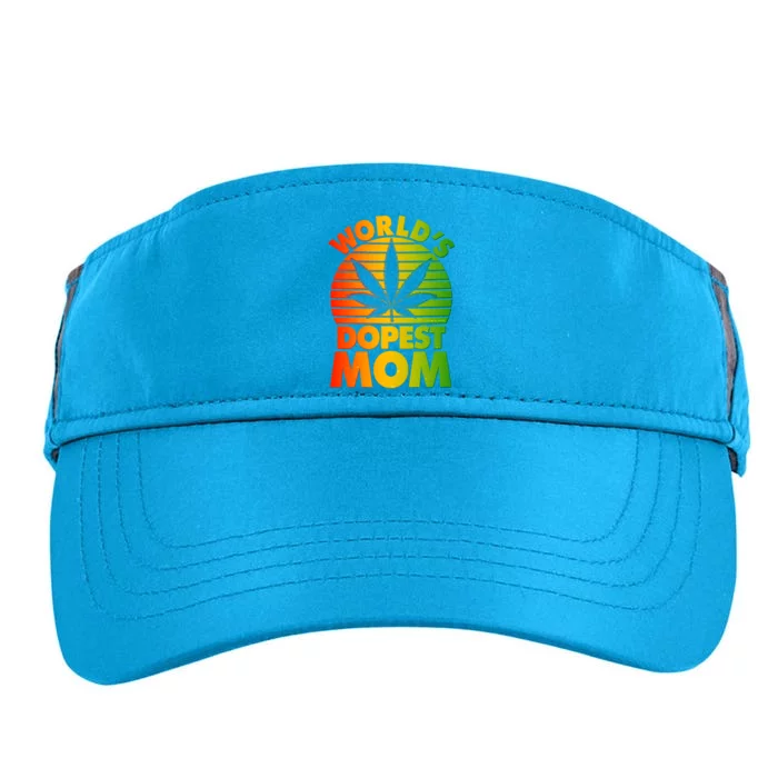 Funny World's Dopest Mom Adult Drive Performance Visor