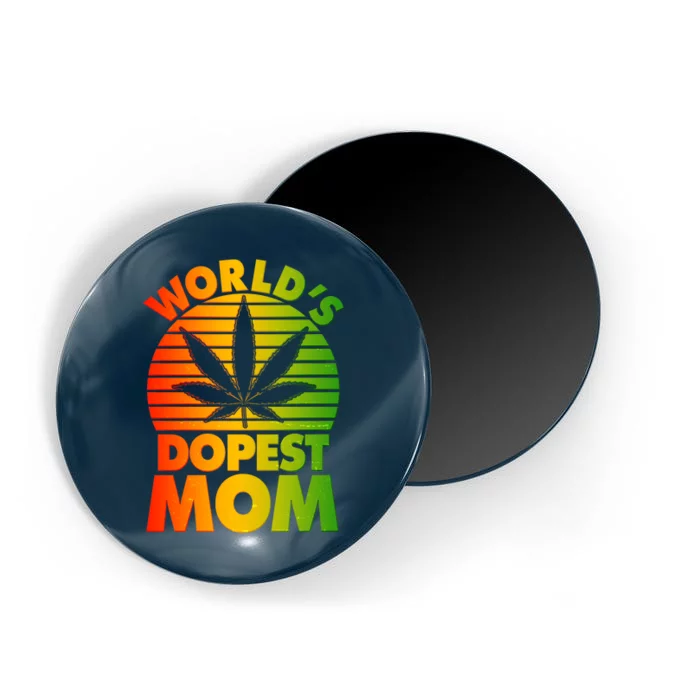 Funny World's Dopest Mom Magnet