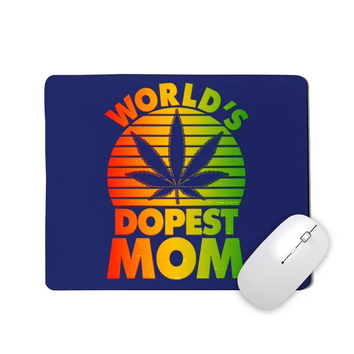 Funny World's Dopest Mom Mousepad