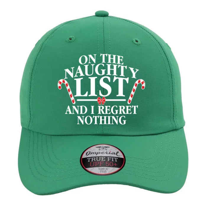 Funny X-Mas On the Naughty List I Regret Nothing The Original Performance Cap