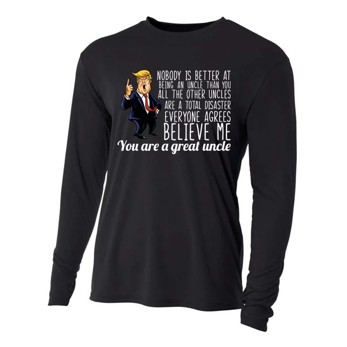 Funny Your A Great Uncle Donald Trump Cooling Performance Long Sleeve Crew