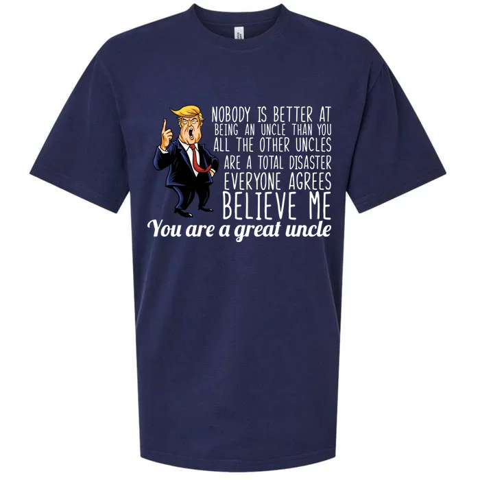 Funny Your A Great Uncle Donald Trump Sueded Cloud Jersey T-Shirt