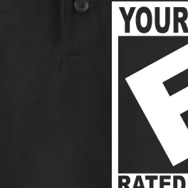 Funny Your Mom Rated E For Everyone Dry Zone Grid Performance Polo