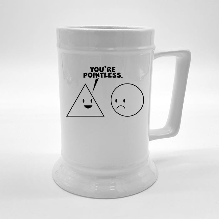 Funny You're Pointless Front & Back Beer Stein