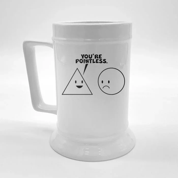 Funny You're Pointless Front & Back Beer Stein