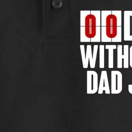 Funny Zero 0 Days Without A Dad Joke Dry Zone Grid Performance Polo