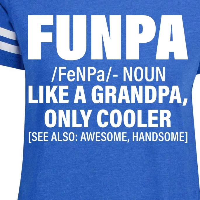 Funpa Like A Grandpa Only Cooler Enza Ladies Jersey Football T-Shirt