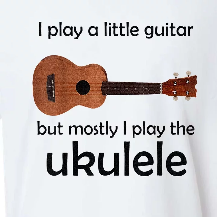 Funny Ukulele Pun Little Guitar Sueded Cloud Jersey T-Shirt