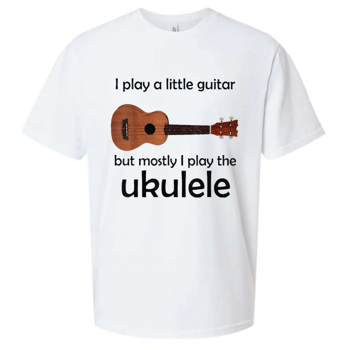 Funny Ukulele Pun Little Guitar Sueded Cloud Jersey T-Shirt