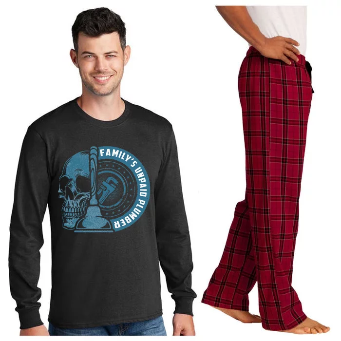 FamilyS Unpaid Plumber Plumbing Pipefitter Long Sleeve Pajama Set