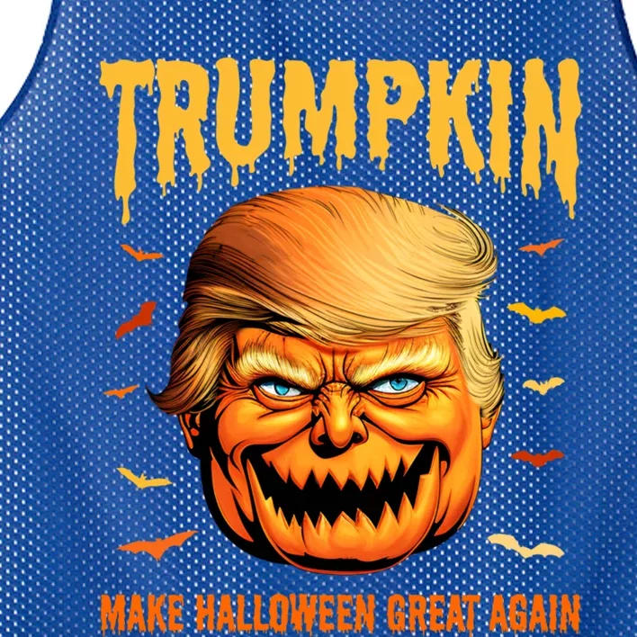 Funny Usa Pumpkin Trumpkin Make Halloween Great Again Gift Mesh Reversible Basketball Jersey Tank