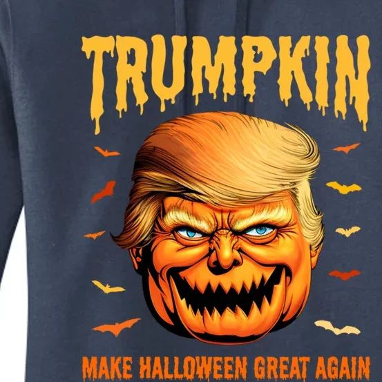 Funny Usa Pumpkin Trumpkin Make Halloween Great Again Gift Women's Pullover Hoodie