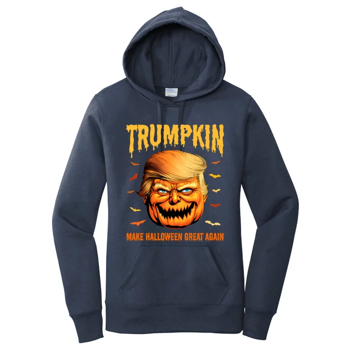 Funny Usa Pumpkin Trumpkin Make Halloween Great Again Gift Women's Pullover Hoodie